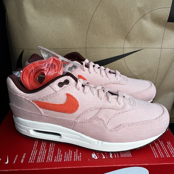 NEW Nike Air Max 1 PRM Corduroy Coral Stardust FB8915-600 Men\'s Size 10 main image 8